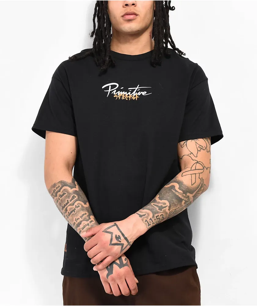 Primitive x Naruto Shippuden Hero Black T-Shirt | Liberty Center