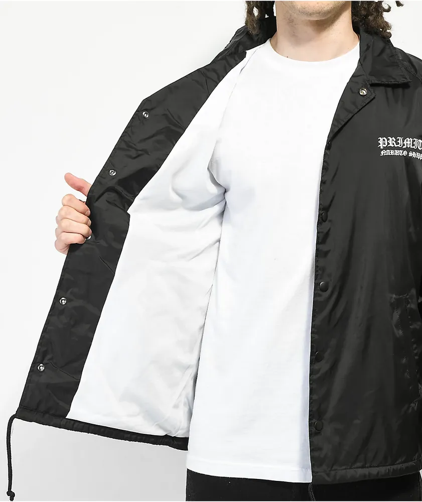 Primitive x Naruto Shippuden Hidan Black Coaches Jacket at