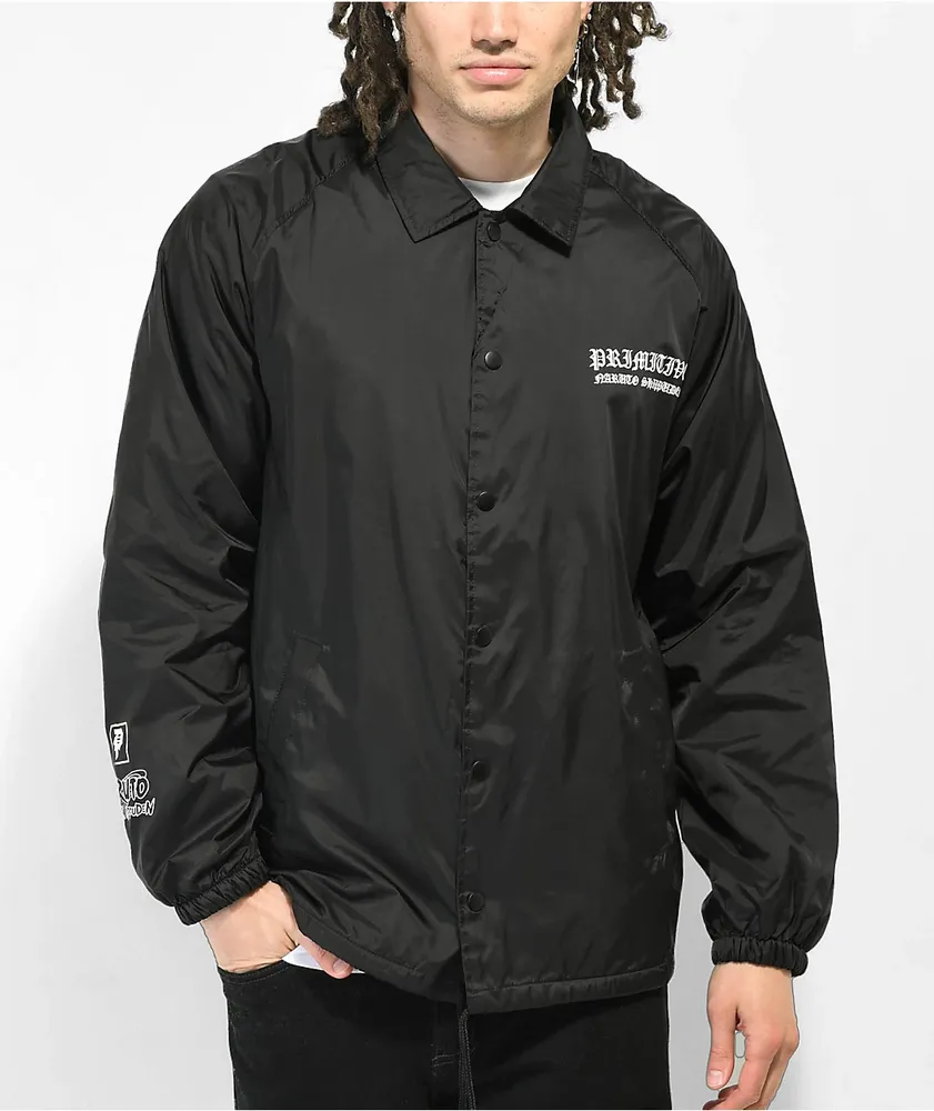 Primitive x Naruto Shippuden Hidan Black Coaches Jacket at