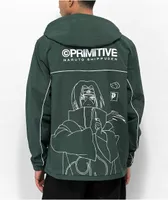 Compare Primitive x Naruto Shippuden Itachi Green Windbreaker