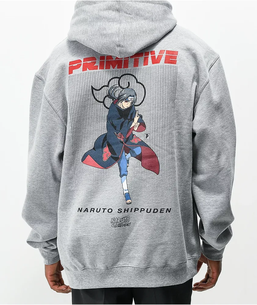 Primitive x Naruto Shippuden Itachi Uchiha Grey Hoodie Vancouver