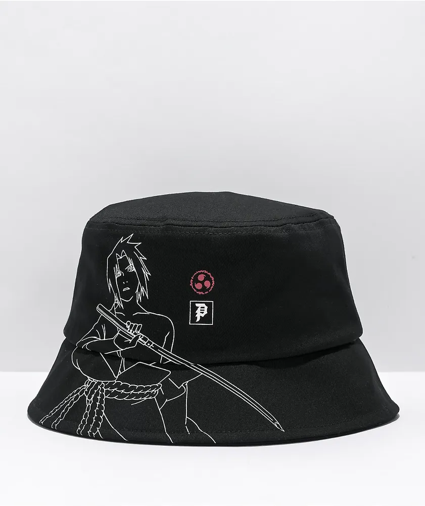 Primitive x Naruto Shippuden Sasuke Strike Black Bucket Hat Primitive x Naruto Shippuden Sasuke Strike Black Bucket Hat
