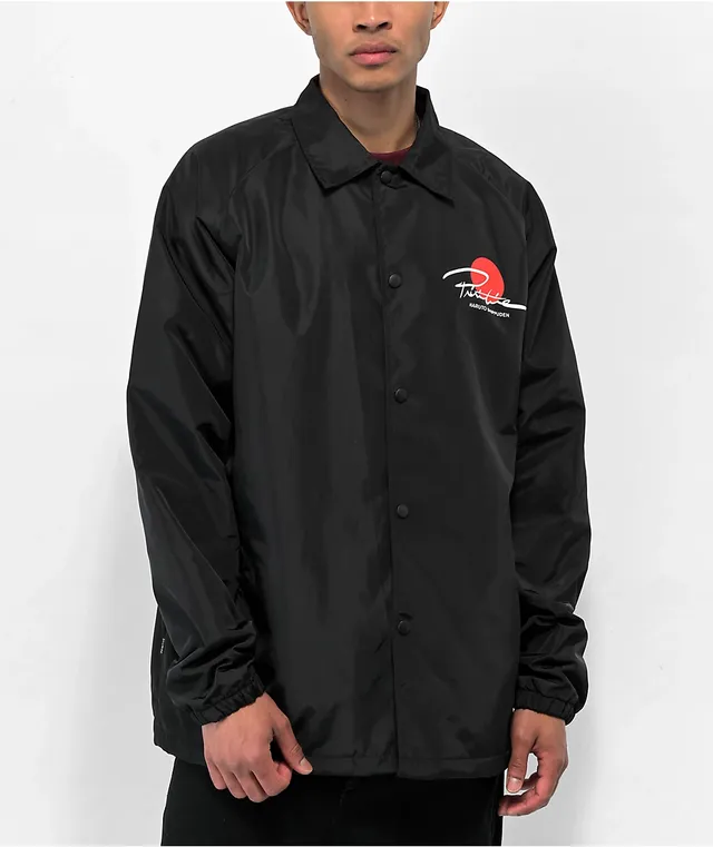 Primitive x Naruto Shippuden Warning Black Coaches Jacket