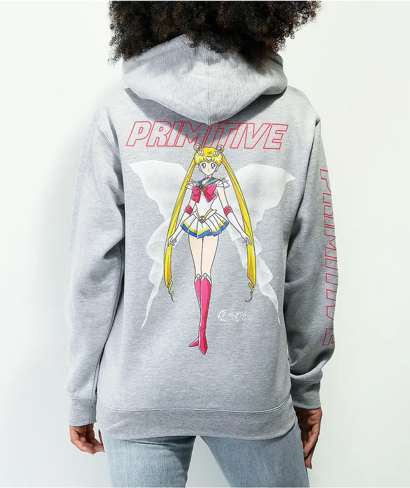 Primitive x Sailor Moon Super Sailor Moon Grey Hoodie Pueblo Mall
