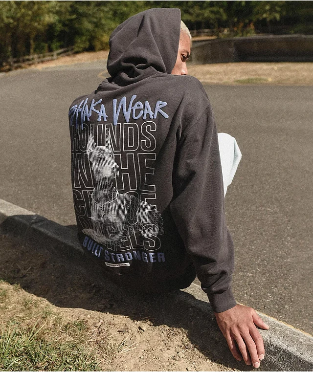 Primitive x Shaka Wear Streets Grey Heavyweight Hoodie