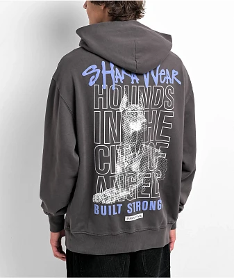 Shaka Wear Paisley Grey & Blue Hoodie | Connecticut Post Mall