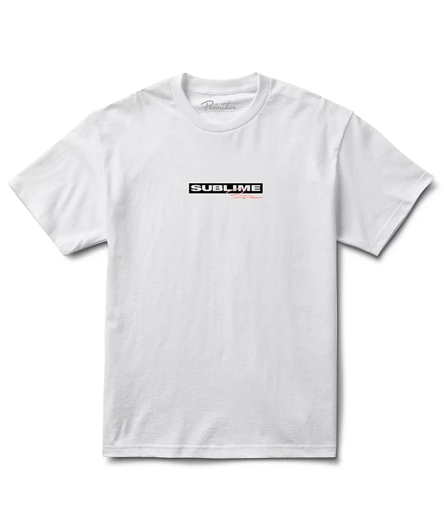 Primitive x Sublime Arise White T-Shirt | Arden Fair