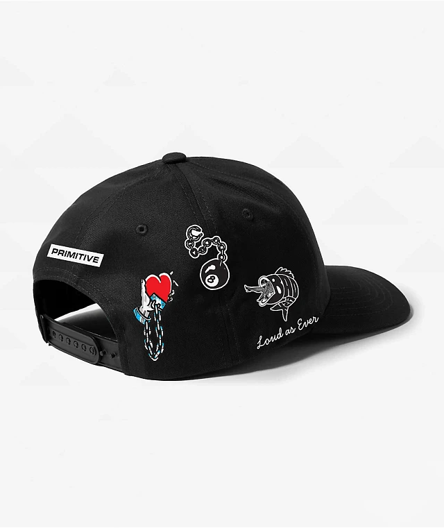 Primitive x Sublime Down Here Black Snapback Hat at CoolSprings