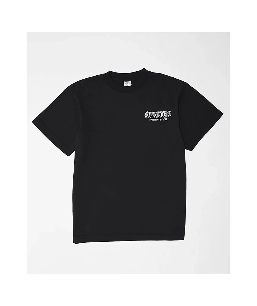 Primitive x Sublime Neighbors Black T-Shirt | Dulles Town Center