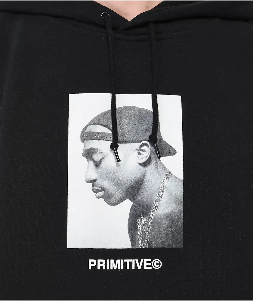 Tupac black hoodie top