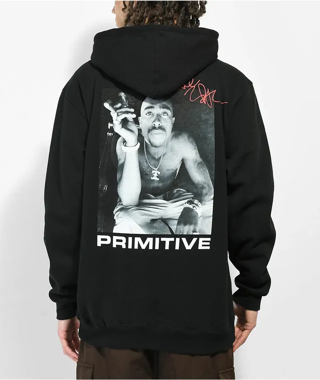 Tupac black hoodie top