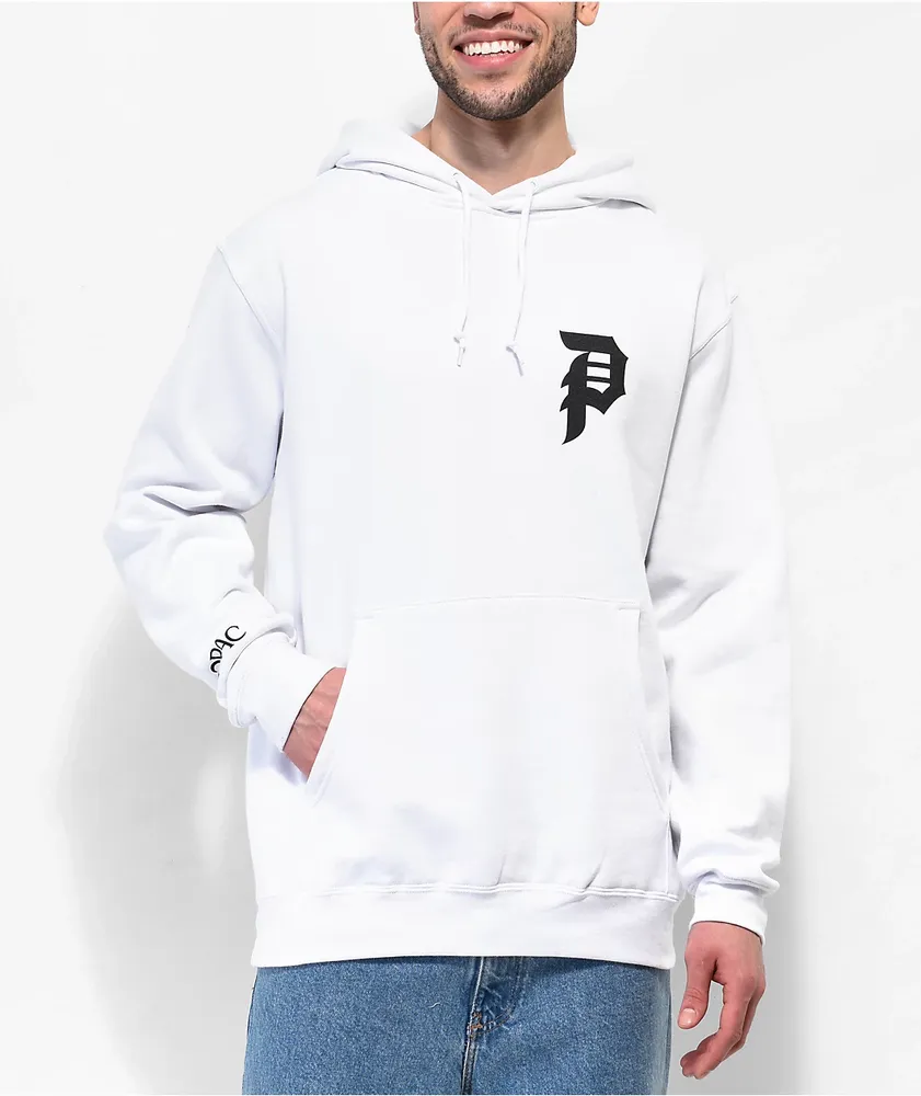 White primitive sale hoodie