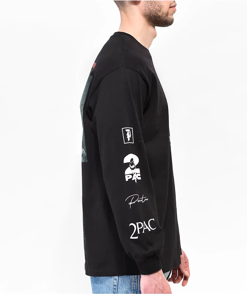Primitive x Tupac Voice Black Long Sleeve T-Shirt at Hamilton