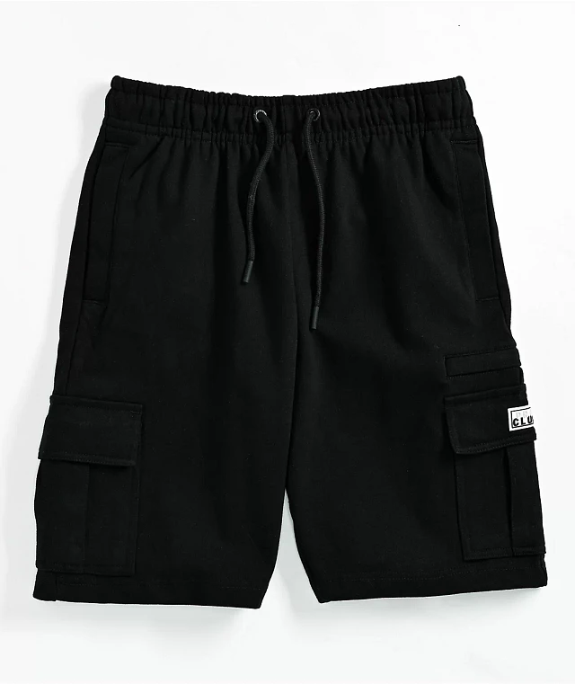 Pro Club Black Cargo Sweat Shorts at Hamilton Place in