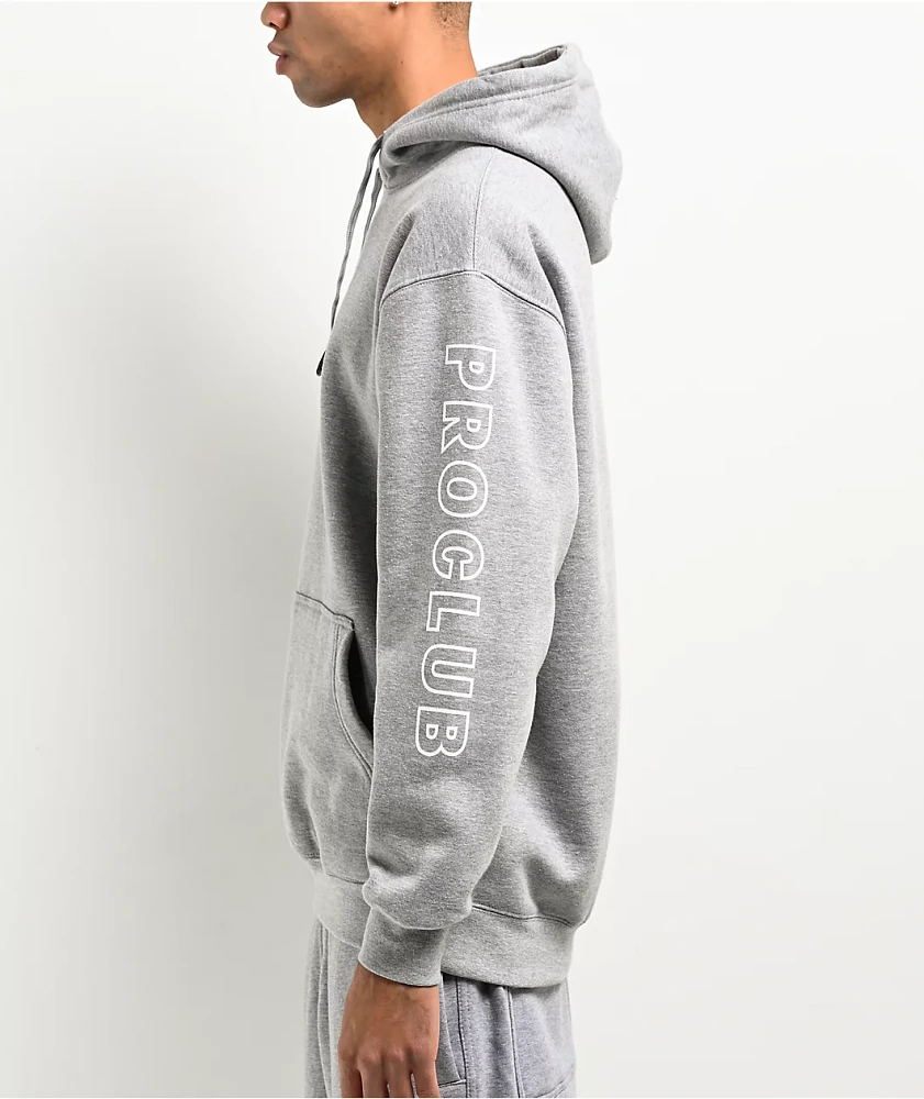 Pro club grey hoodie store