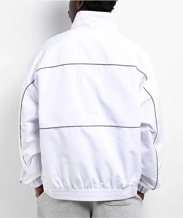 Pro Club Heavyweight White Track Jacket | Arden Fair