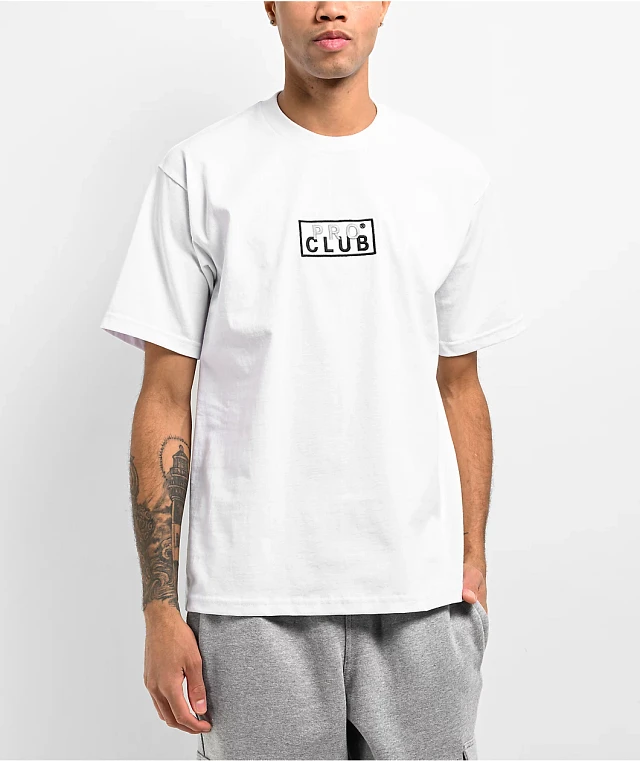 PRO CLUB × The hermit club XXL Clika by Herencia de Patrones x Pro Club Heavyweight Black T