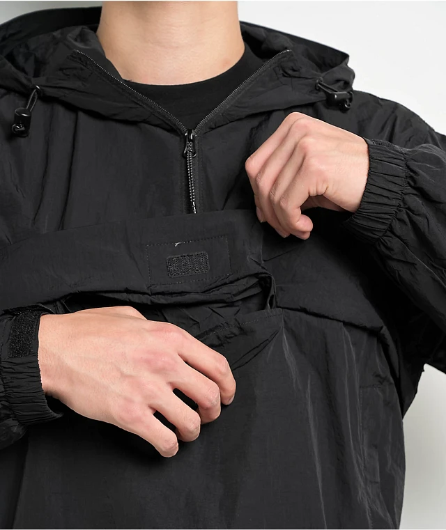Pro Club Metallic Black Anorak Jacket | Liberty Center