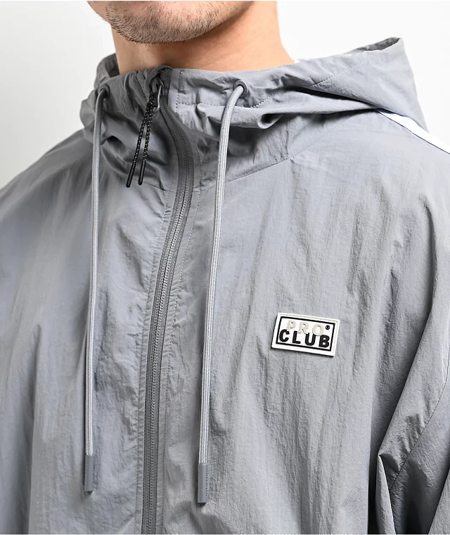 Pro Club Symmetry Grey Track Jacket | MainPlace Mall