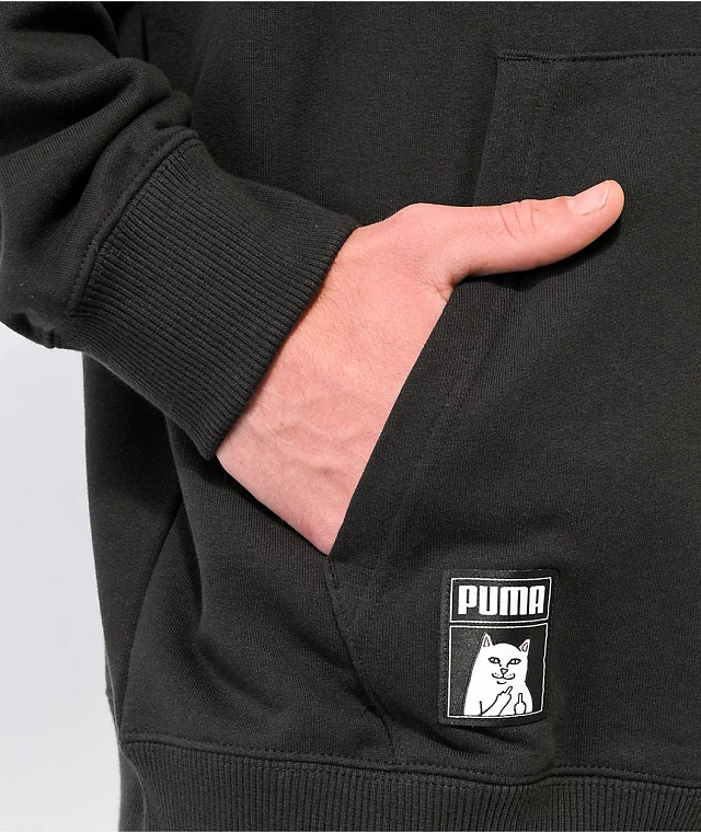 Puma x RIPNDIP Black Hoodie | Arden Fair