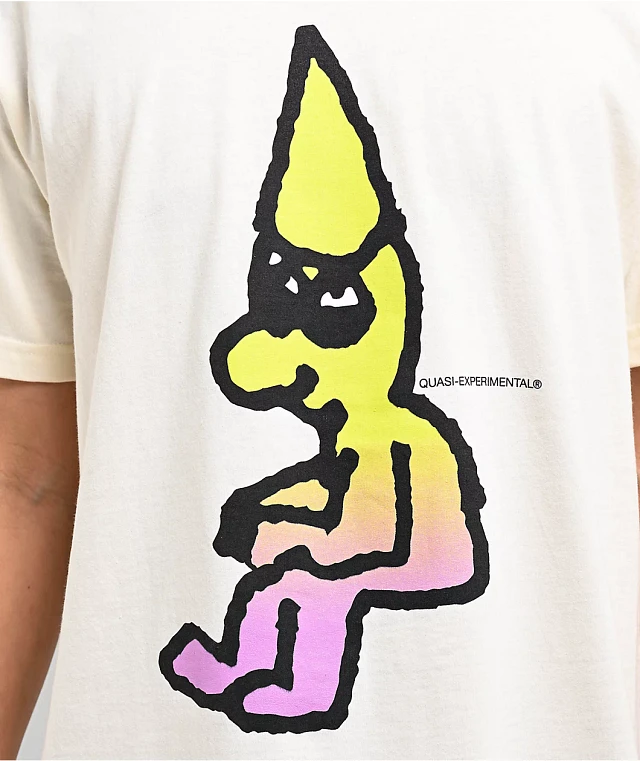 Quasi Sitting Cream T-Shirt | Arden Fair