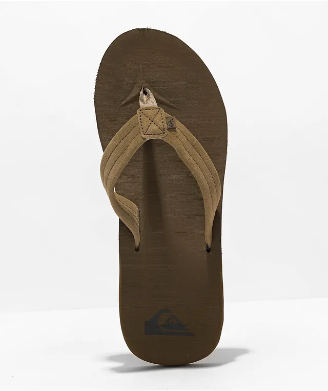 Quiksilver Carver Brown Suede Sandals CoolSprings Galleria