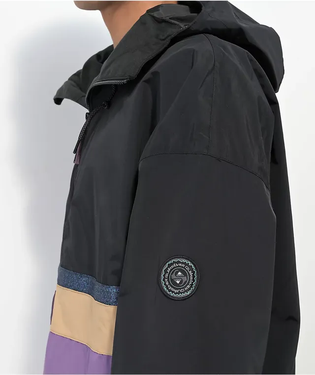 Quiksilver Steeze Black 10K Anorak Snowboard Jacket | Arden Fair
