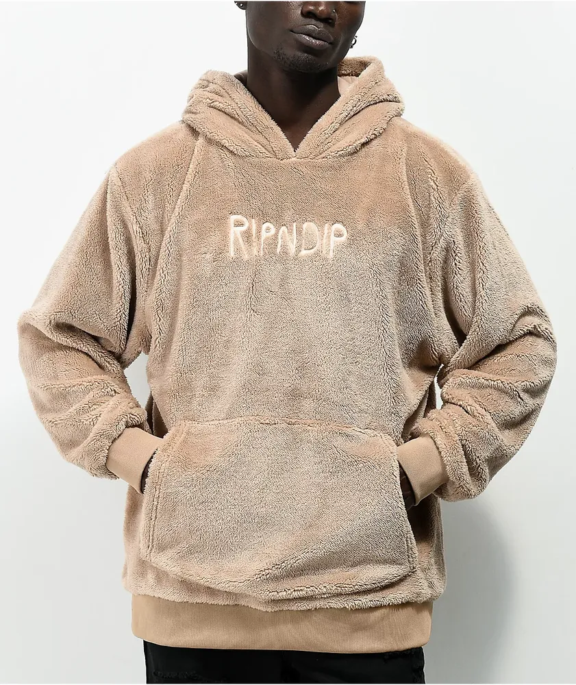 RIPNDIP Bradbury Brown Sherpa Hoodie Hamilton Place