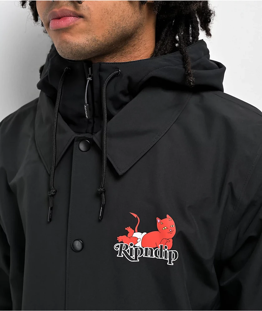 RIPNDIP Devil Babies Black 10K Snowboard Jacket | MainPlace Mall