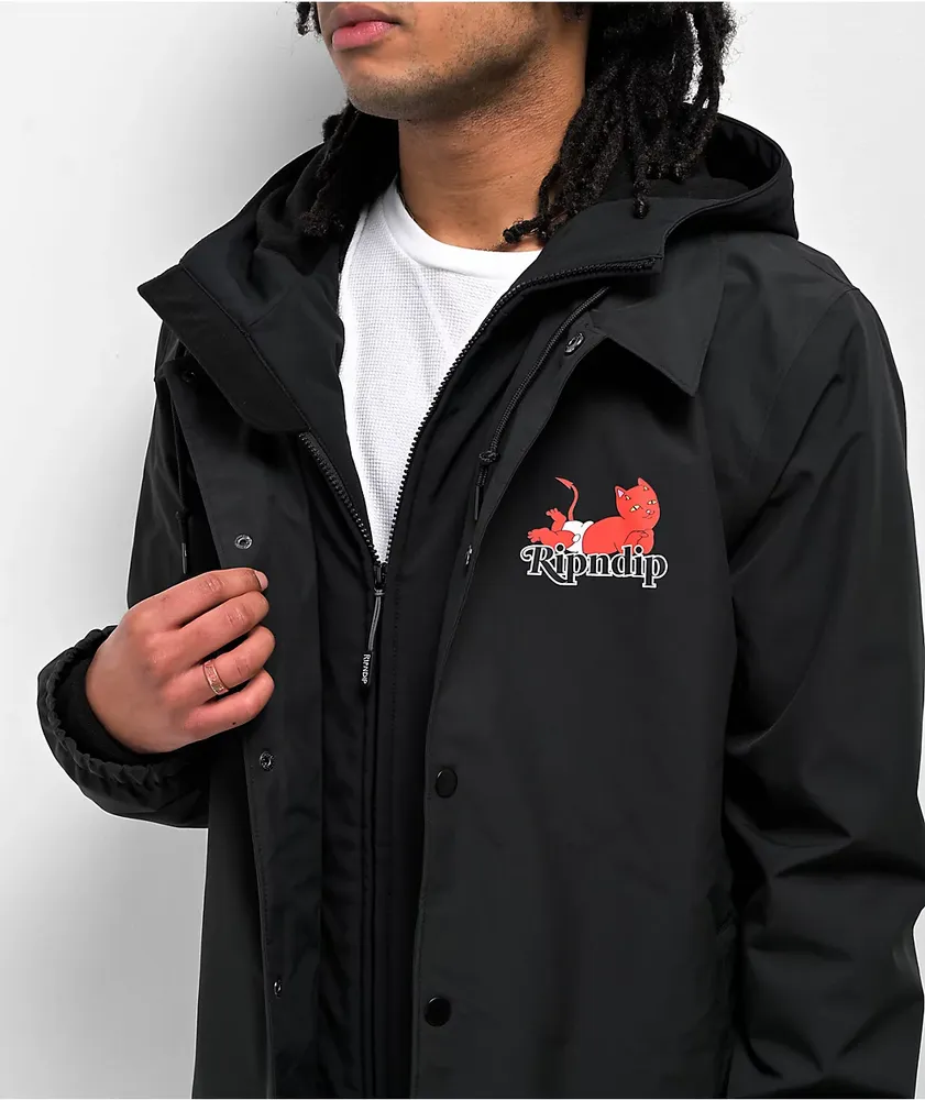 RIPNDIP Devil Babies Black 10K Snowboard Jacket | MainPlace Mall