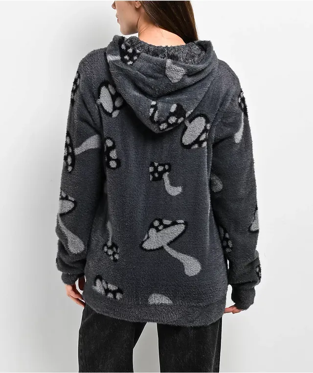 RIPNDIP Euphoria Faux Mohair Grey Hoodie | Liberty Center