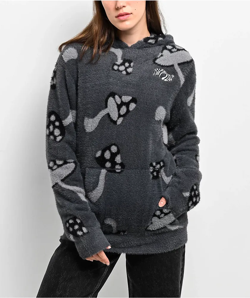 RIPNDIP Euphoria Faux Mohair Grey Hoodie The Pen Centre
