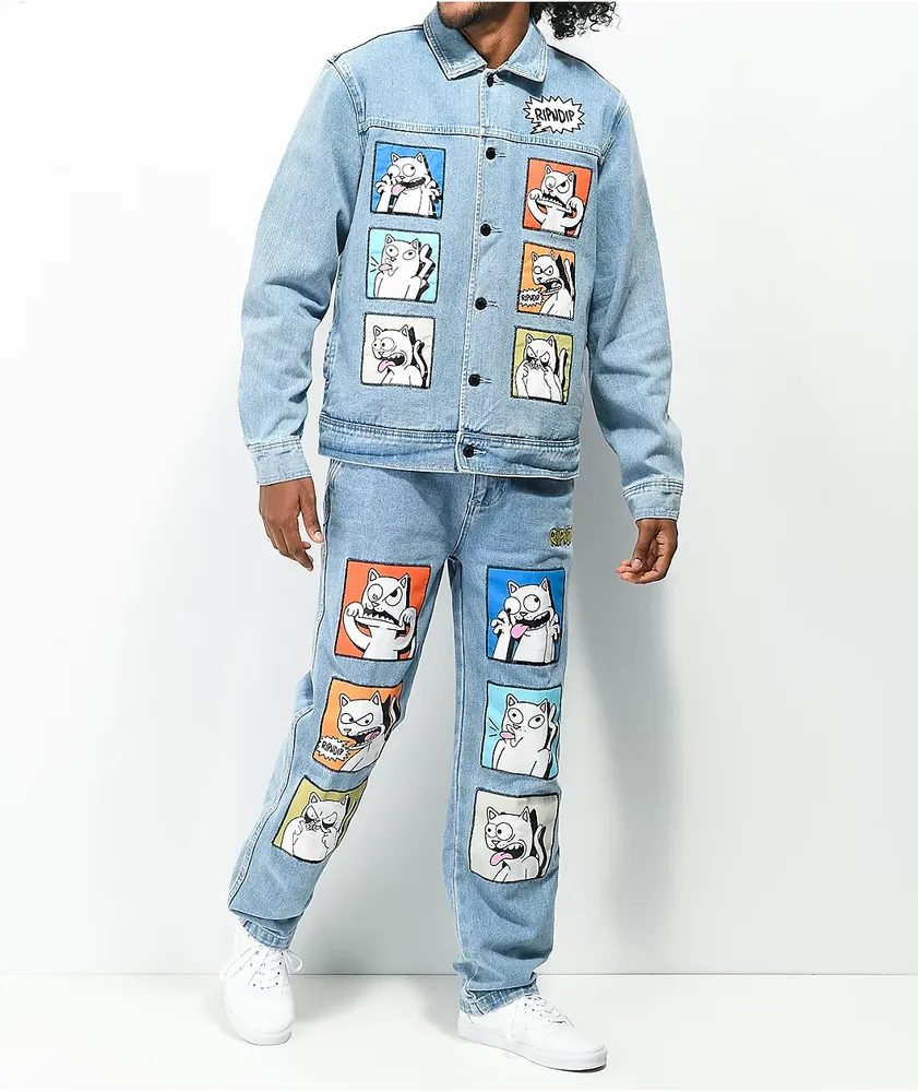 RIPNDIP Frustration Blue Denim Jacket Mall of America