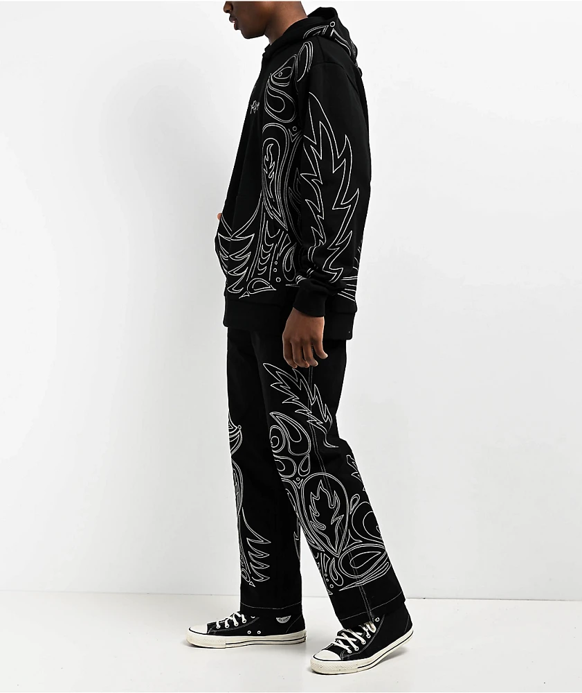 RIPNDIP Howdy Chainstitch Black Hoodie | MainPlace Mall