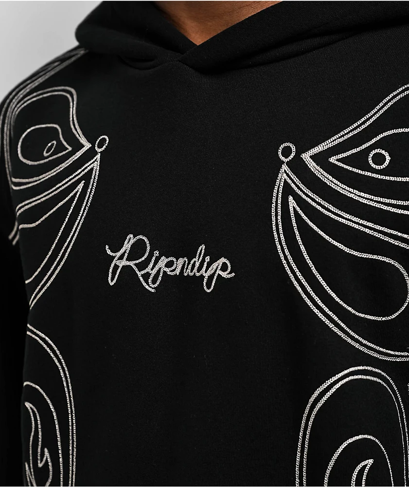 RIPNDIP Howdy Chainstitch Black Hoodie | MainPlace Mall