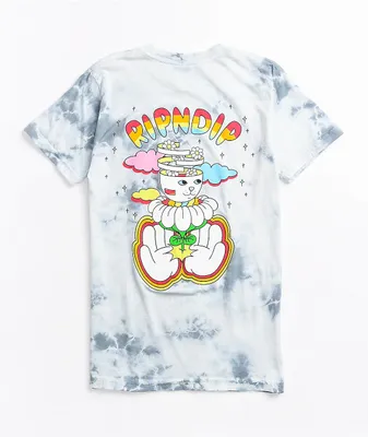 RIPNDIP Finding Nermio Orange & Blue Tie Dye Boyfriend T-Shirt