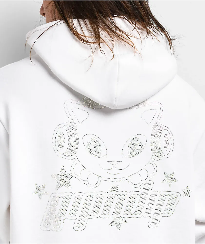 RIPNDIP Kawaii Nerm Rhinestone White Hoodie Mall of America