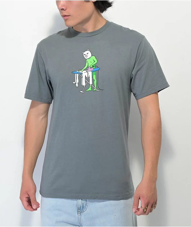 RIPNDIP Laundry Day Grey T Shirt