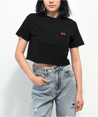 トップス melt the lady cropped game T-shirt denim Mavi Women's Drop Shoulder Cropped T-Shirt In Moon Rock