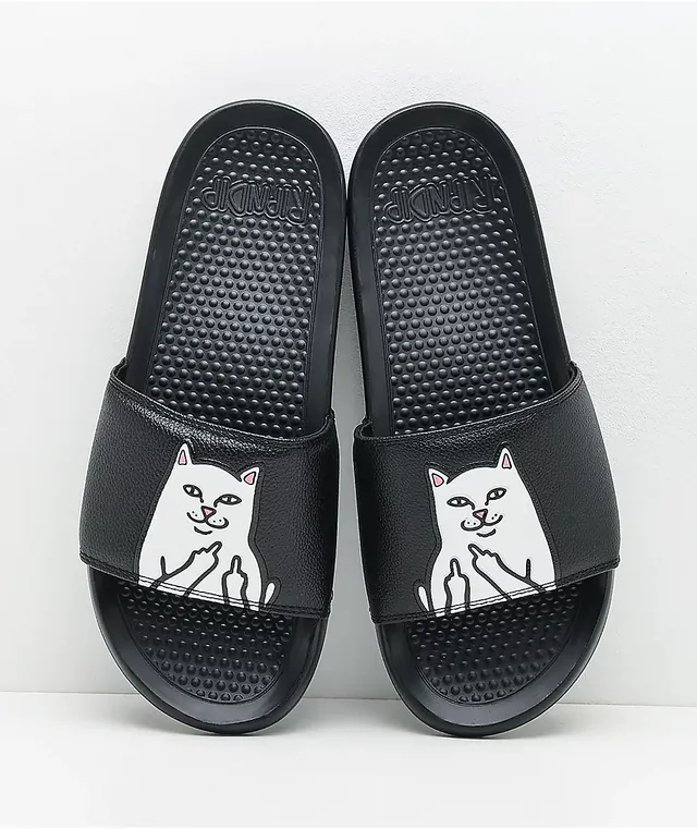 RIPNDIP Lord Nermal Black Slide Sandals CoolSprings Galleria