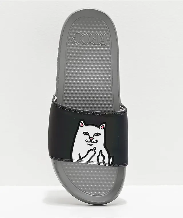 Ripndip lord nermal best sale black slide sandals