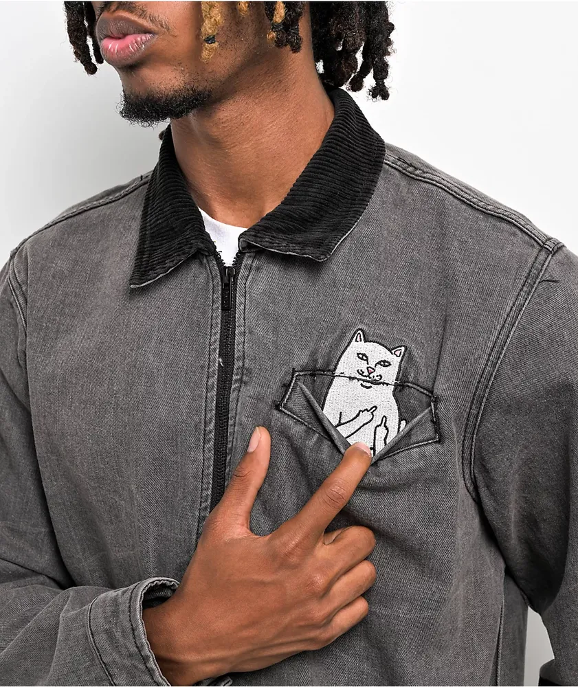 RIPNDIP Los Feliz Black Denim Work Jacket | Mall of America®