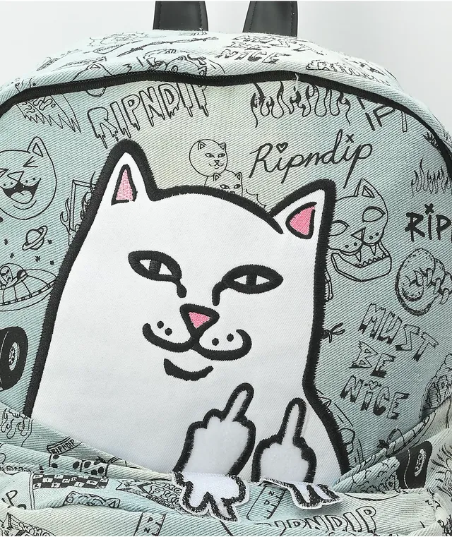 Middle finger 2025 cat backpack