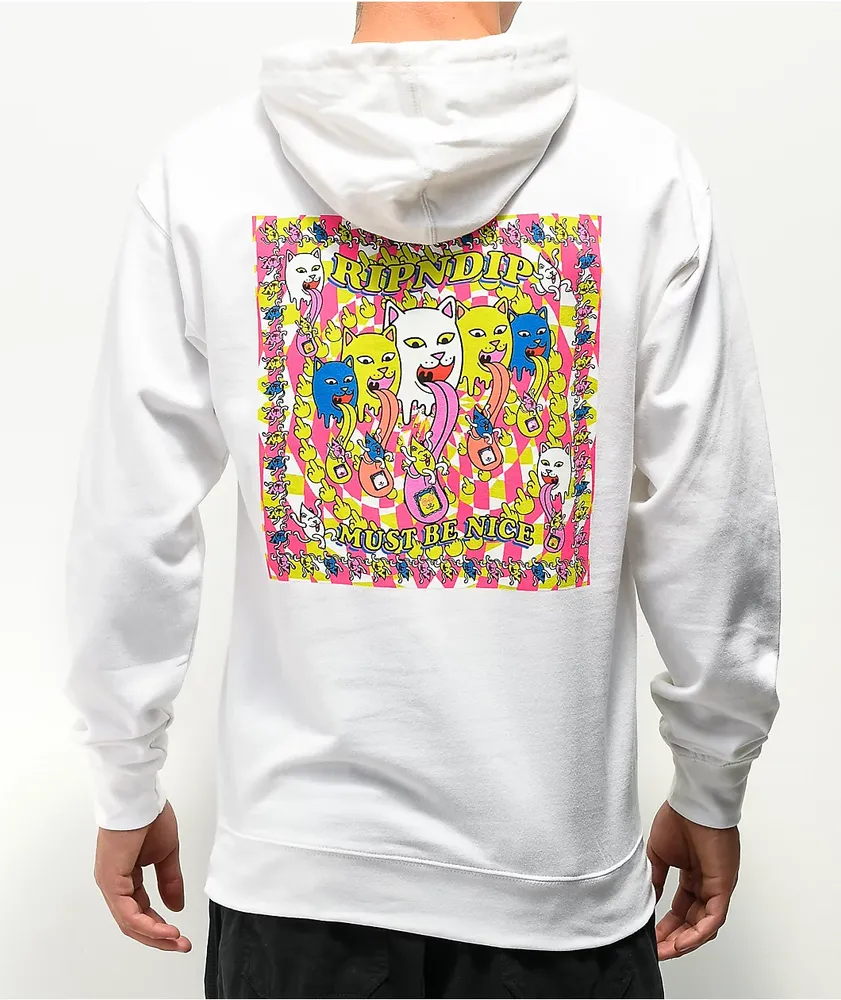 RIPNDIP Micronerm White Hoodie Willowbrook Shopping Centre