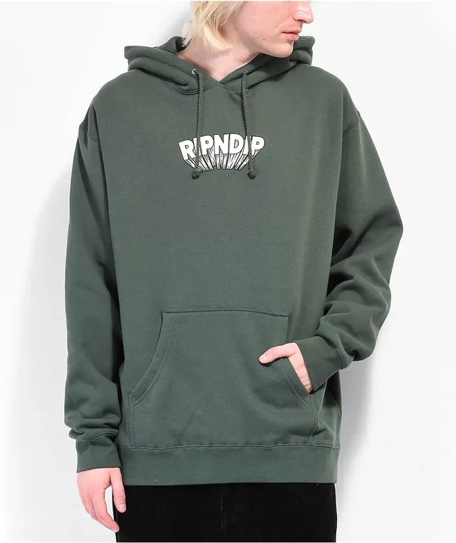 RIPNDIP Mind Blown Green Hoodie The Pen Centre