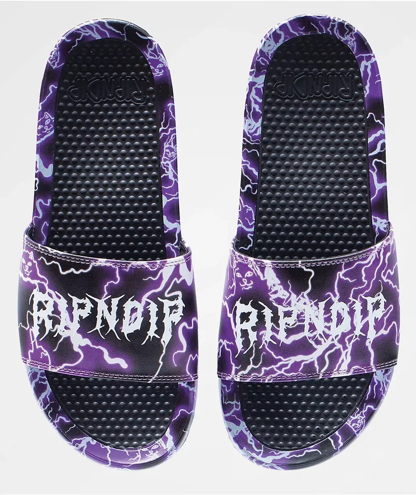 Purple slide sandals hot sale