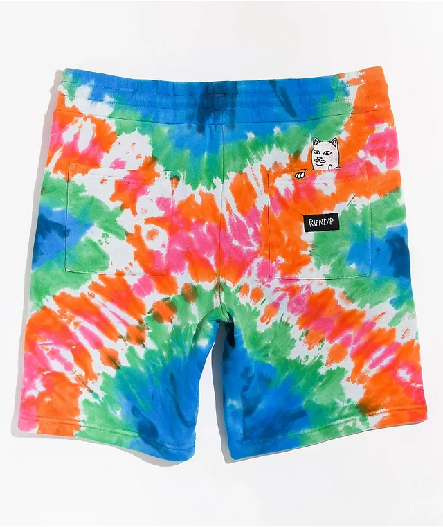 RIPNDIP OG Prisma Tie Dye Sweat Shorts | Arden Fair