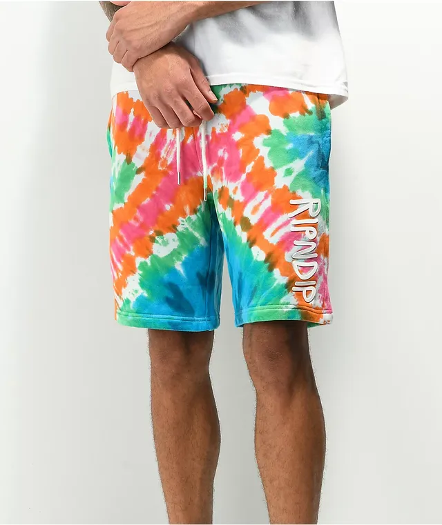 RIPNDIP OG Prisma Tie Dye Sweat Shorts | Arden Fair