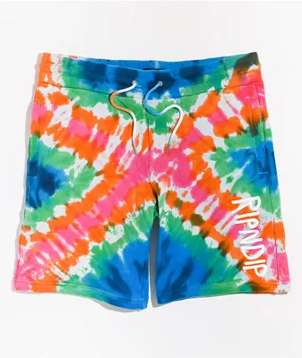NGOrder Wild Ride Bleach Dye Sweat Shorts | MainPlace Mall