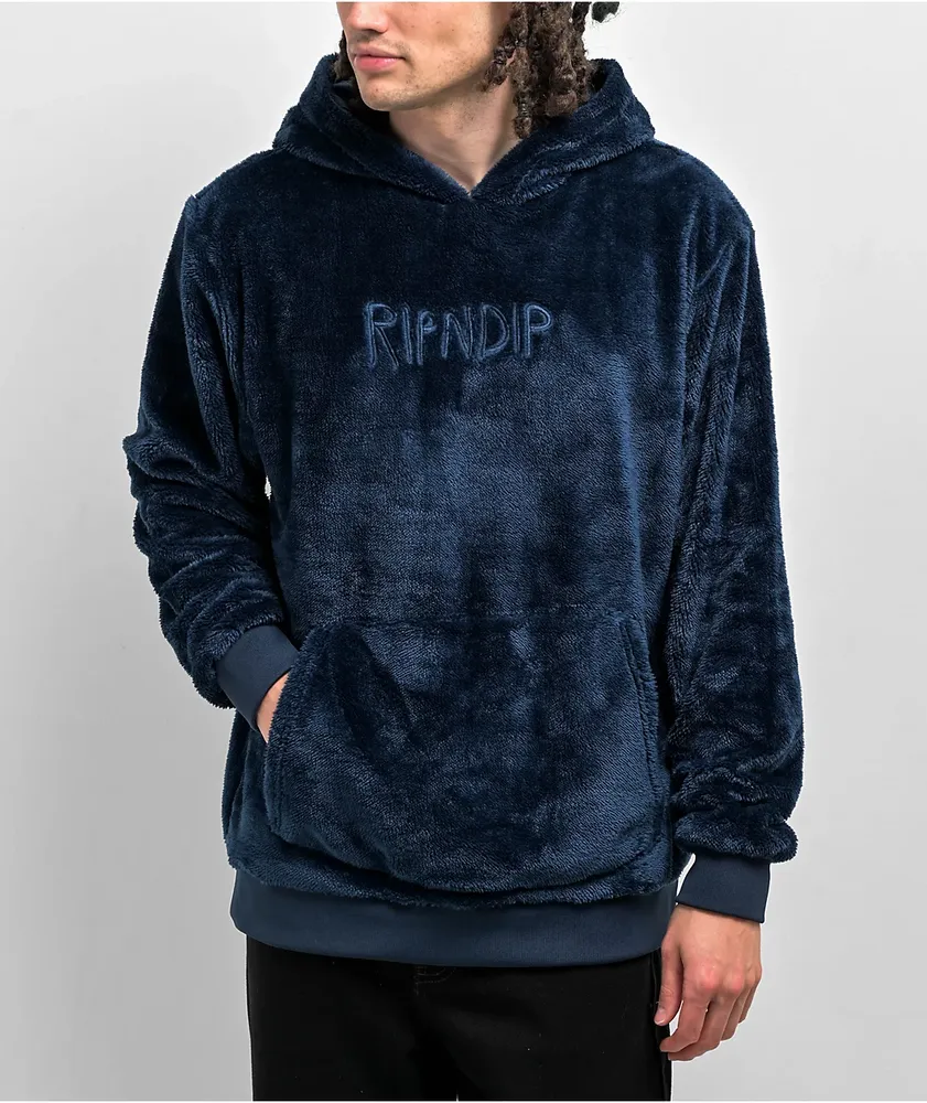 Ripndip top hoodie blue